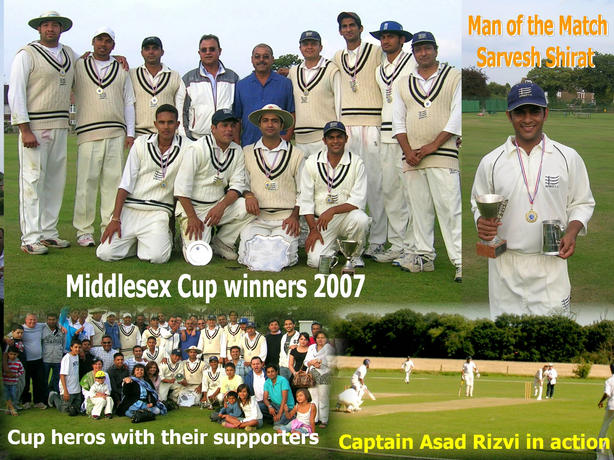Osterley CC. Cup winners 2007