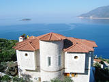 Villa looking over the sea and mountains
