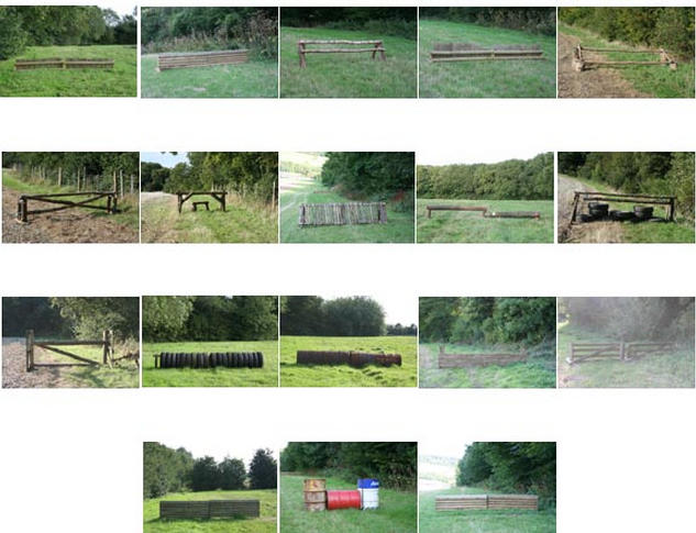 Varied selection of jumps
