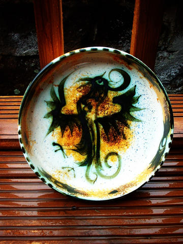 A LARGE CELTIC DISH