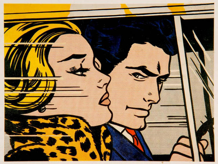 "In The Car" (Variant)  by Roy LICHTENSTEIN