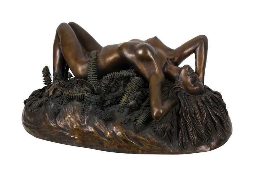 "FRONDED BEAUTY" - An Original Patinated Bronze by RICK JAMES, 1/25 Examples