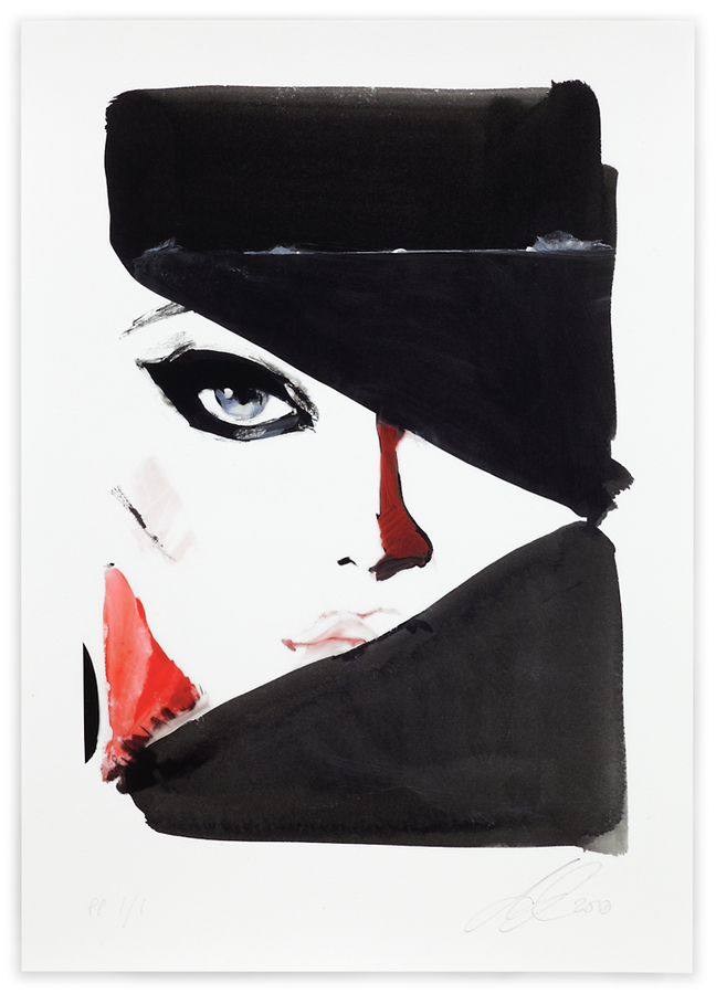 DAVID DOWNTON "CLASSIC FASHION" - A Unique Giclee, numbered 1of 1, and SIGNED