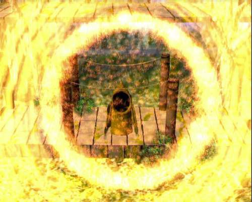 Lord Akrifas POV  Through Fire Of  The Small One Standing On Tree City Walkway
