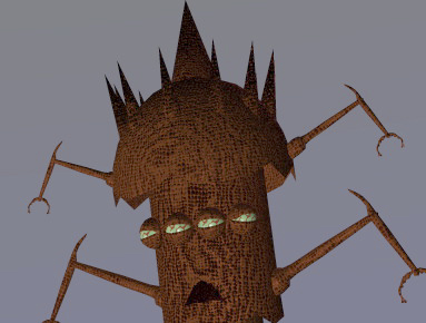 CU. Wood Scrote 3D pic.