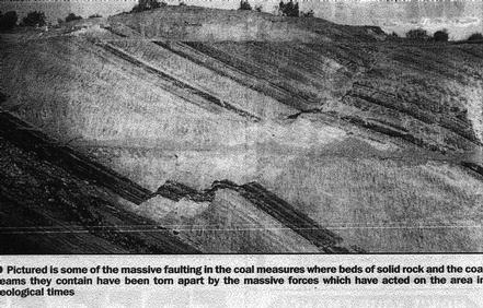 Coal outcropping