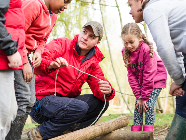 adult Leader teaching