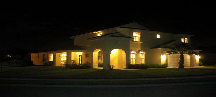 calabay  villa by night