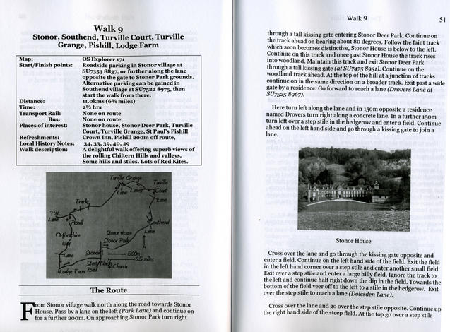 Example pages in The Chiltern Hills book