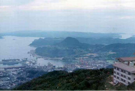 Looking down on Sasebo