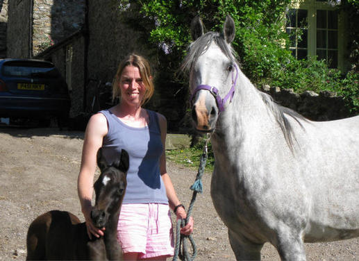 Sasha with mare and foal