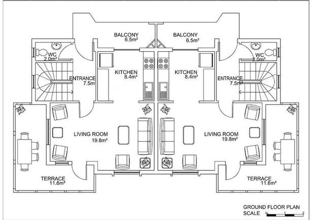 Rose Garden Villas - Ground Floor Plan