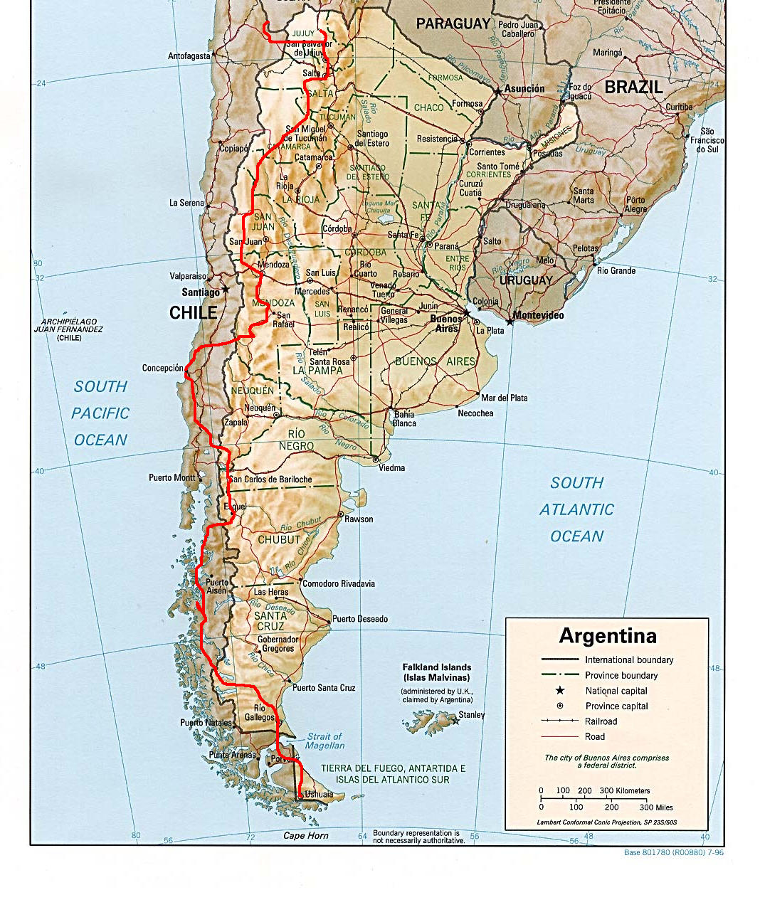 This is my actual route through Argentina and Chile