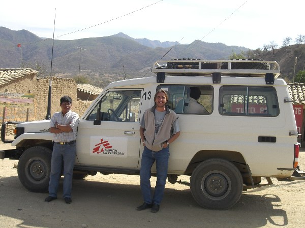 Medicos Sin Fronteras Jeep in Bolivia