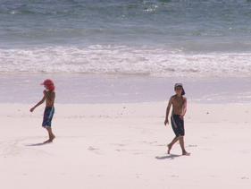 Children playing on Bofa Beach