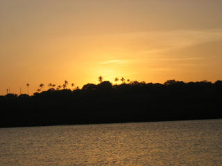 Sunset over Mnarani at Kilifi Creek