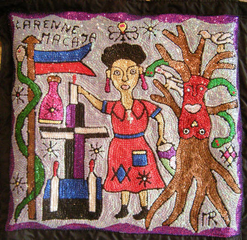 Larenne Macaya Haitian Vodou Flag by MR