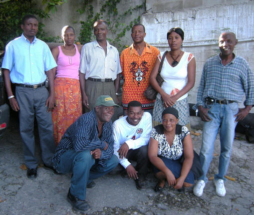 Haiti Vodou Flag Artists 2009 - Photo taken by Michelle Karshan in Haiti