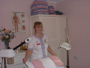 YVONNE IN THE HEALTH AND BEAUTY ROOM