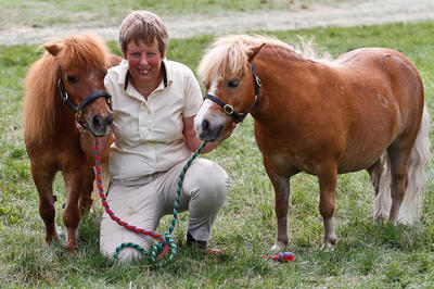 Sarah Cotton and her Shetlands - Dillon & Dimples