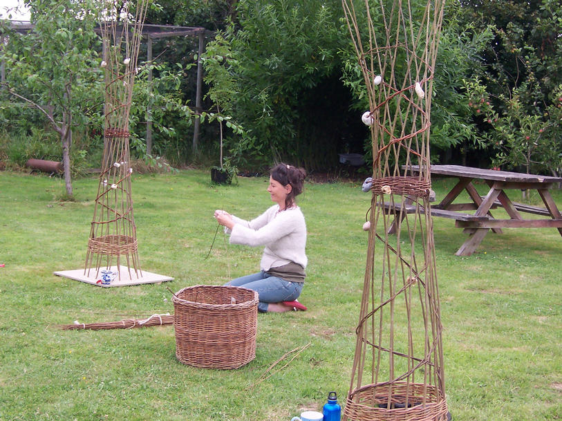 Tepee Making in our garden