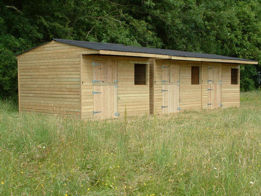 Wooden field stables