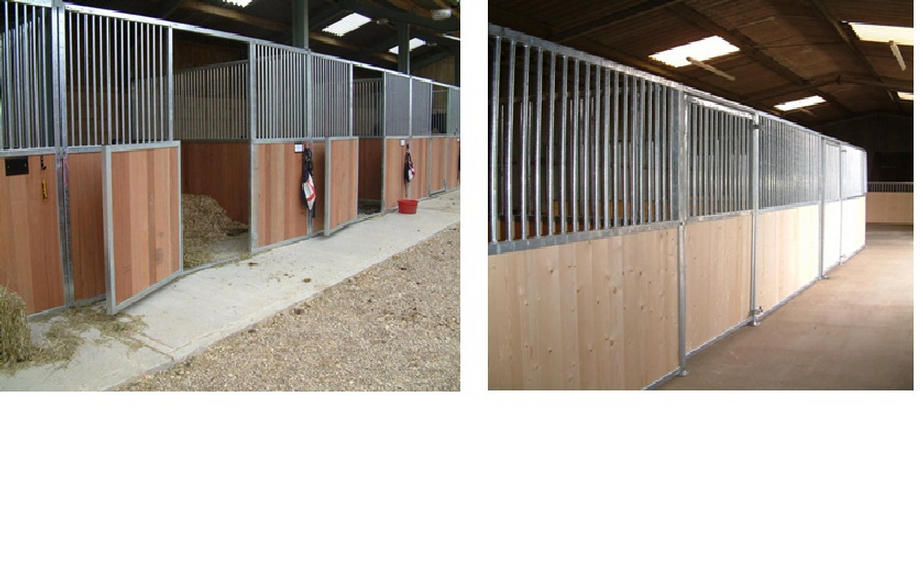 Internal stables - Hardwood infill (left), softwood infill (right)