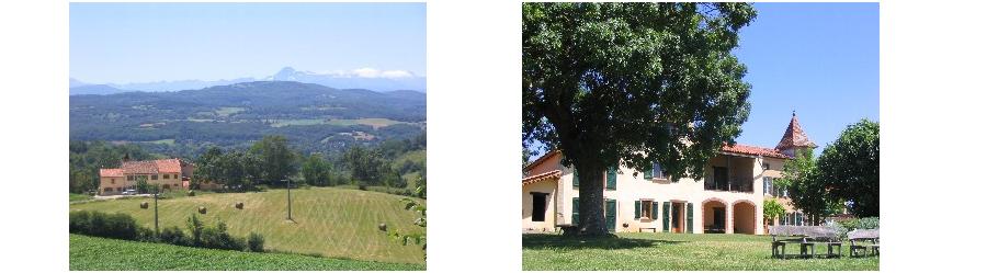 Manzac d'en bas - depuis la derrière et le devant de la maison