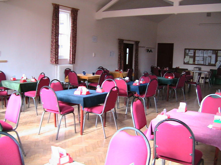 Small Hall set out for Bridge