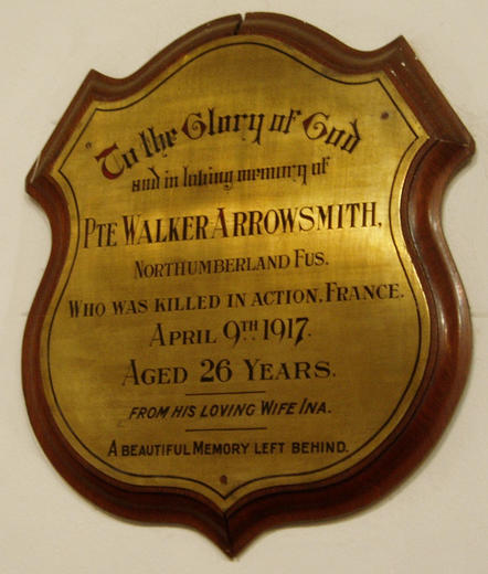 Walker Arrowsmith memorial