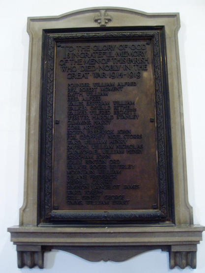 Holy Trinity Church War Memorial, Micklegate