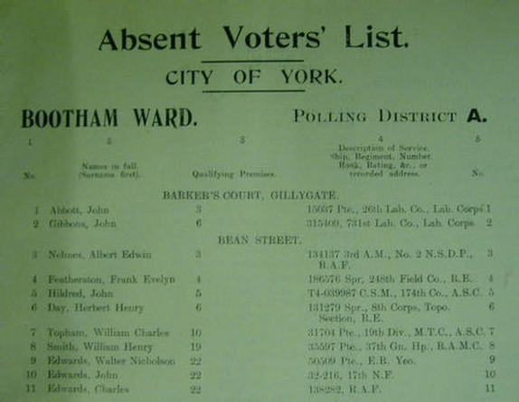Front page of the York AVL