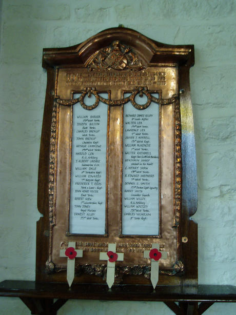 School memorial in St Denys Church, Walmgate
