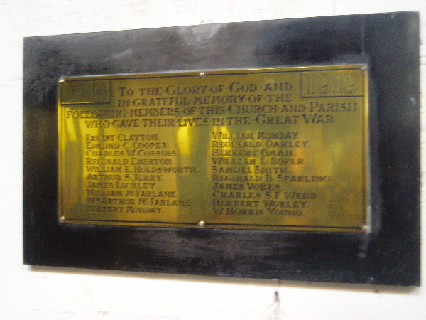 York St Michael le Belfrey war memorial