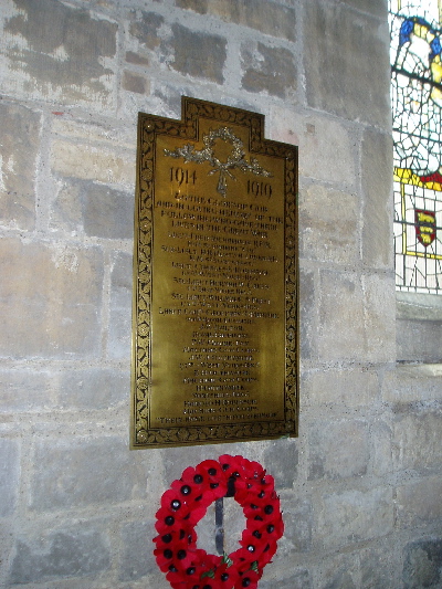 York St Martin le Grand War Memorial