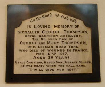 G Thompson memorial