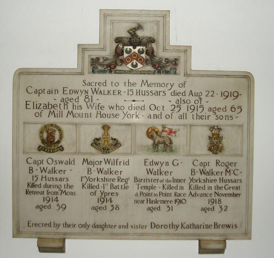 Walker Family Memorial, Holy Trinity Church