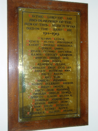 Acomb Methodist War Memorial