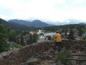 Overlook the town of Estes Park