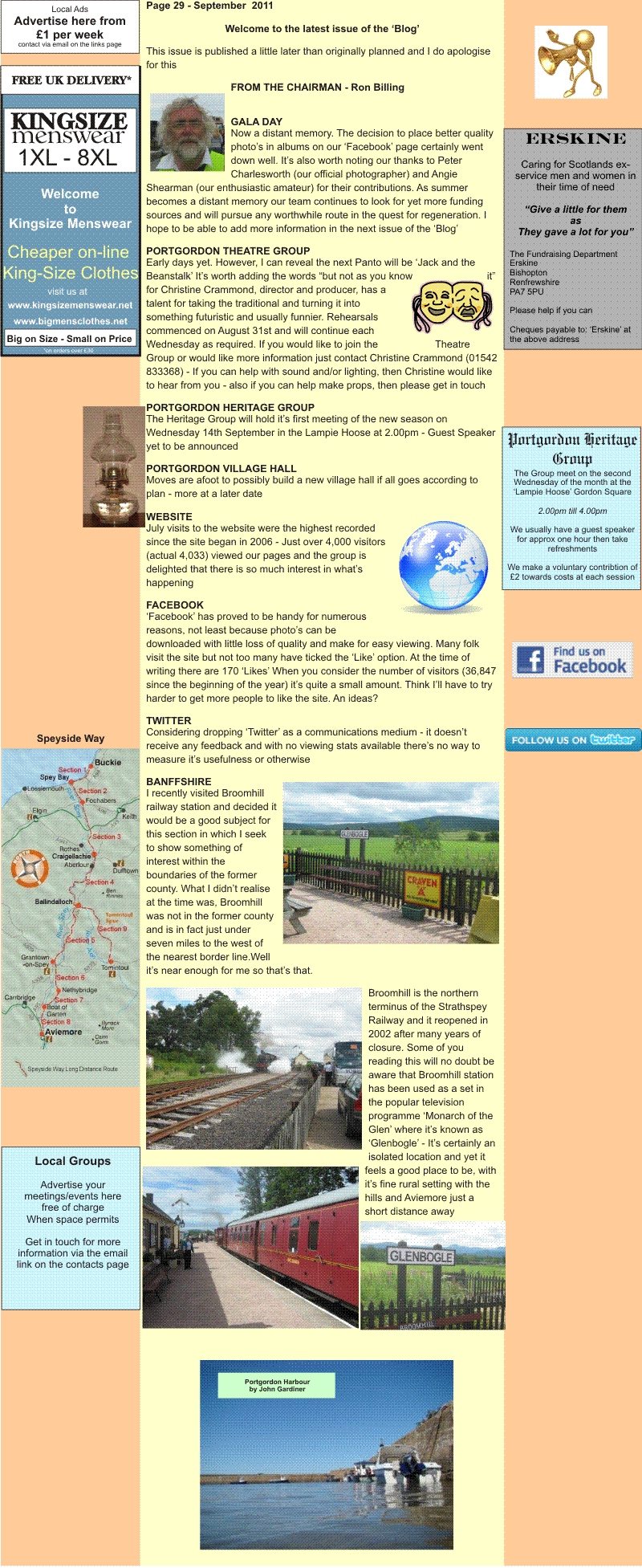 Latest issue of the 'Blog'
