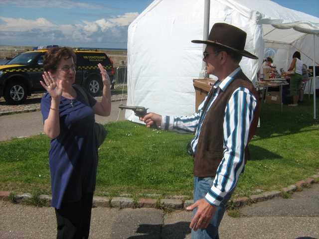 How Bob collected donations on Gala day!!!