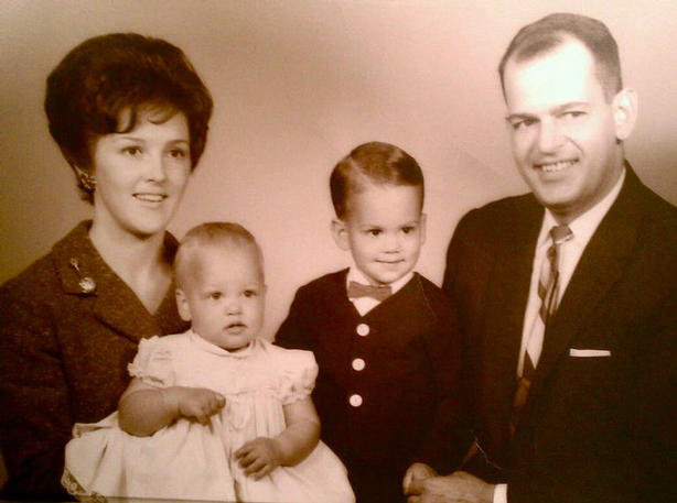 Chris America as a child