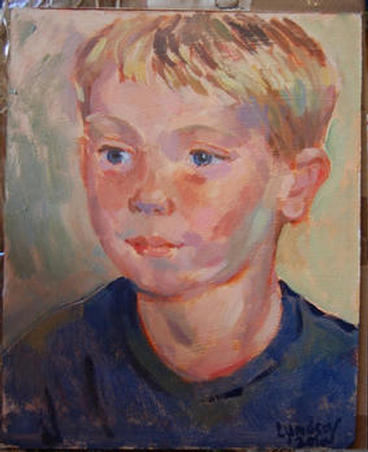 boy in blue