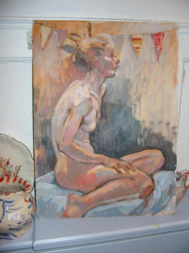 nude with flags