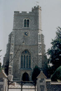 Parish Church at Broxbourne in Hertfordshire, England.