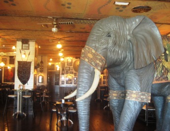 The interior of the Mombasa Bar on El Boulevard