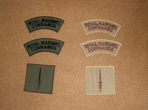 Royal marine cloth patches