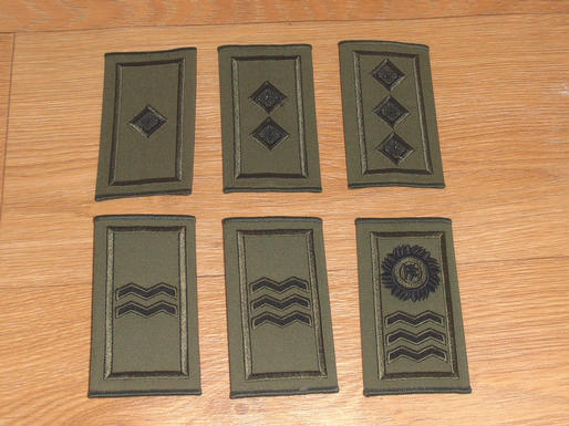 Irish rank insignia