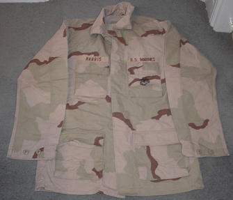 USMC  3 clr desert shirt