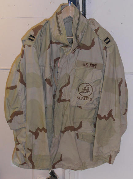 US NAvy Seabees desert M65 smock